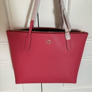 Coach zip tote watermelon NWT